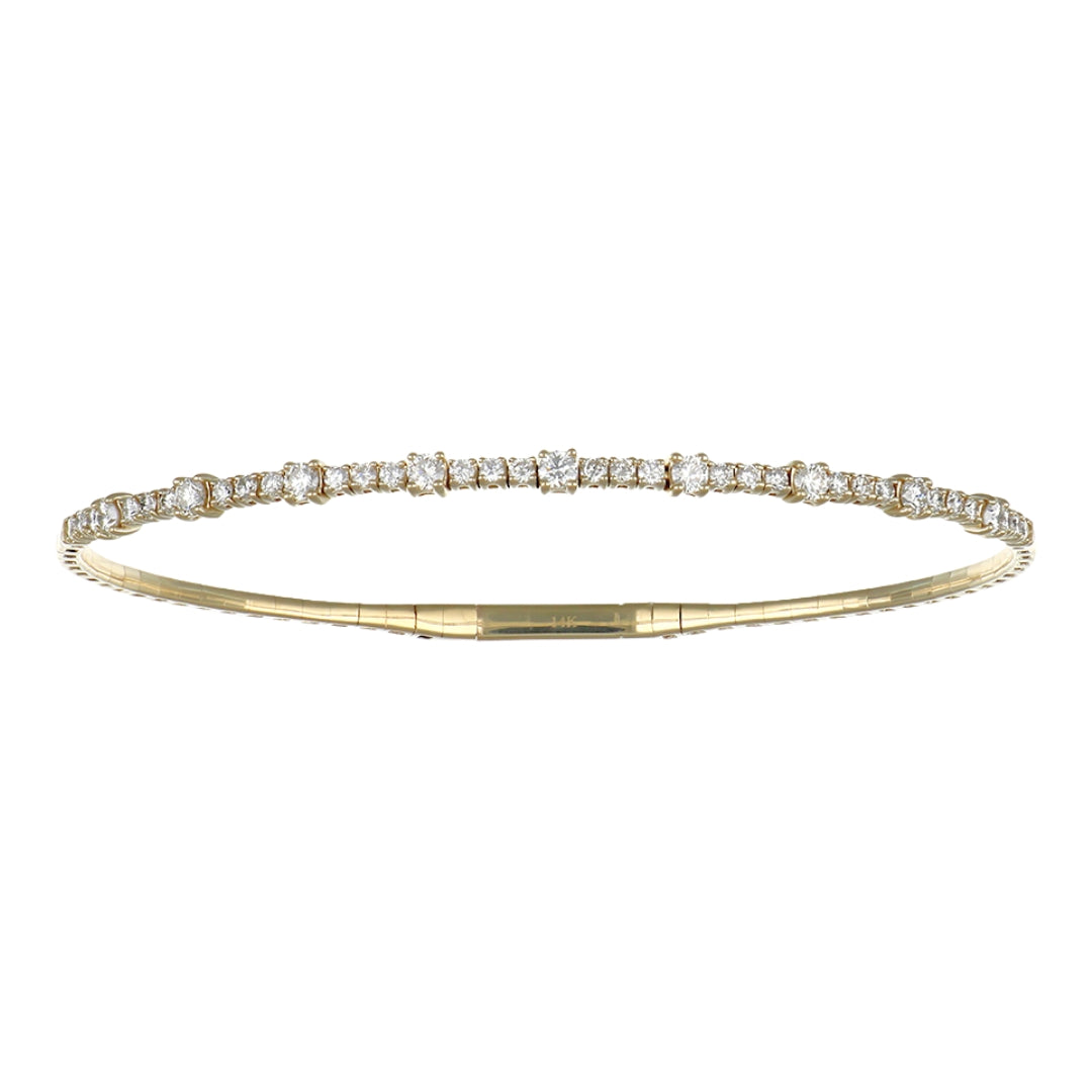 White Diamond Flexi Bangle (White Diamond 0.92 cts.)