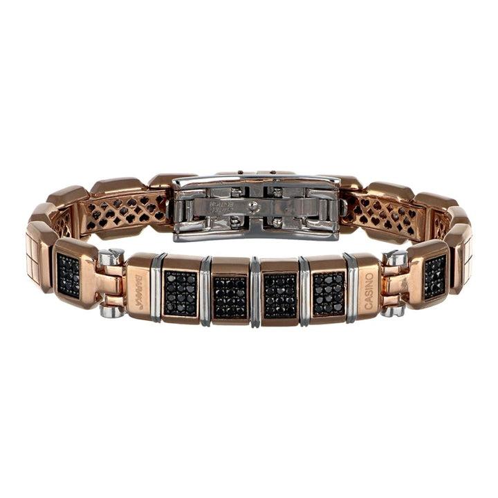 BARAKA Men's Bracelet (Men's Bracelet Black Diamond 1.44 cts. Ruby 0.09 cts.)