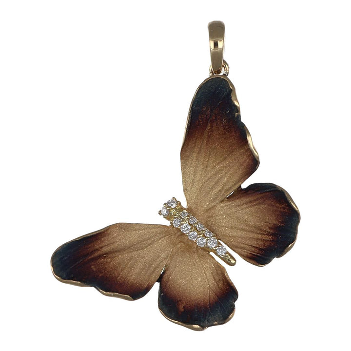 White Diamond Butterfly Pendant (White Diamond 0.08 cts.)