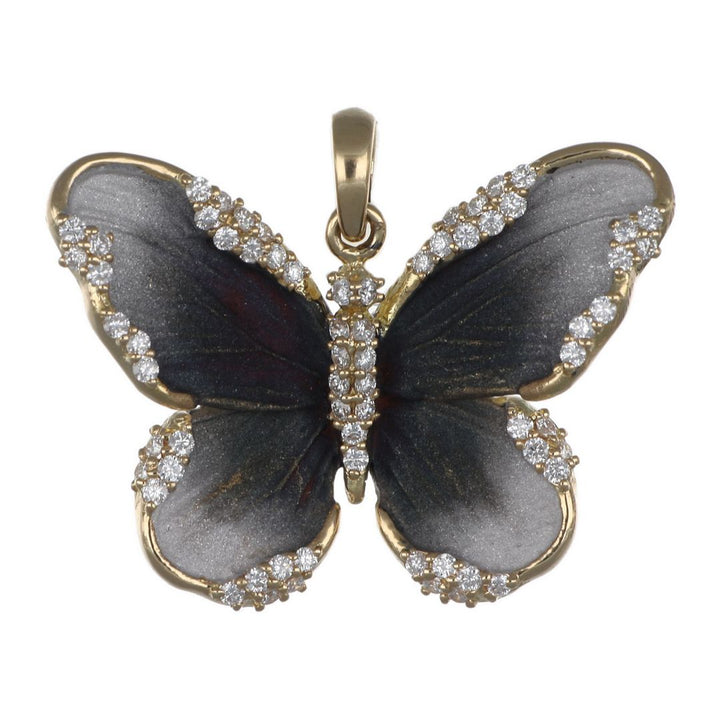 White Diamond Butterfly Pendant (White Diamond 0.5 cts.)
