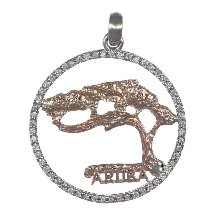 One happy island Aruba natural Diamond Pendant