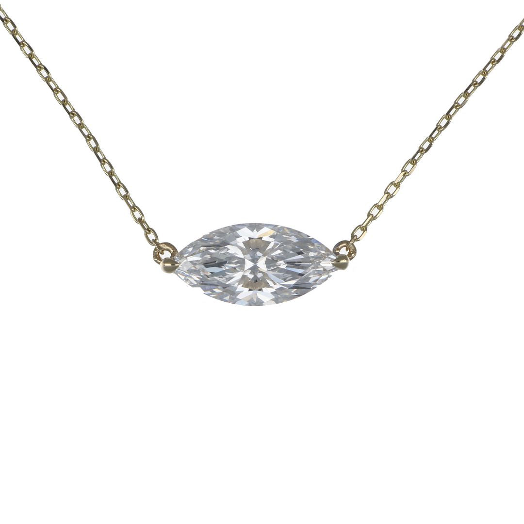 GROWNIQUE White Diamond Necklace (Lab Grown White Diamond 4.2 cts.)