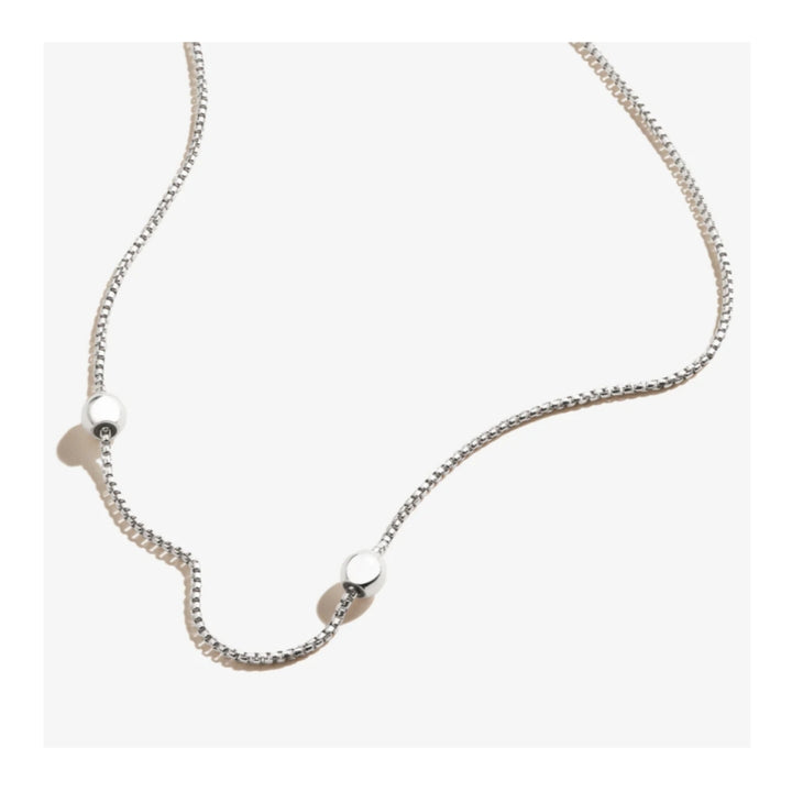 ALEX AND ANI Adjustable Length Flat Chain Necklace