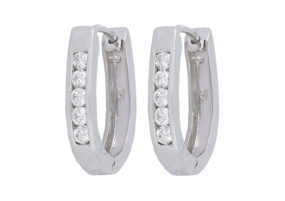 White Diamond Earrings (White Diamond 0.44 cts.)