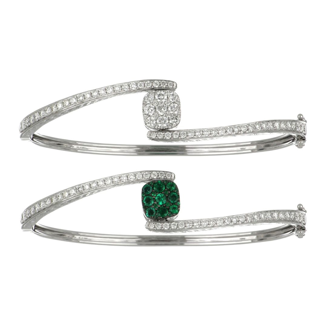 Buy Emerald Bangle (Emerald 0.54 cts. White Diamond 1.71 cts.) at Kay's Fine Jewelry