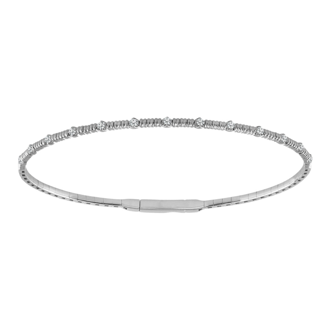 White Diamond Bangle (White Diamond 0.2 cts.)