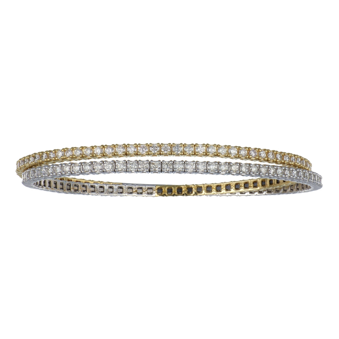 White Diamond Flexi Bangle (White Diamond 4 cts.)