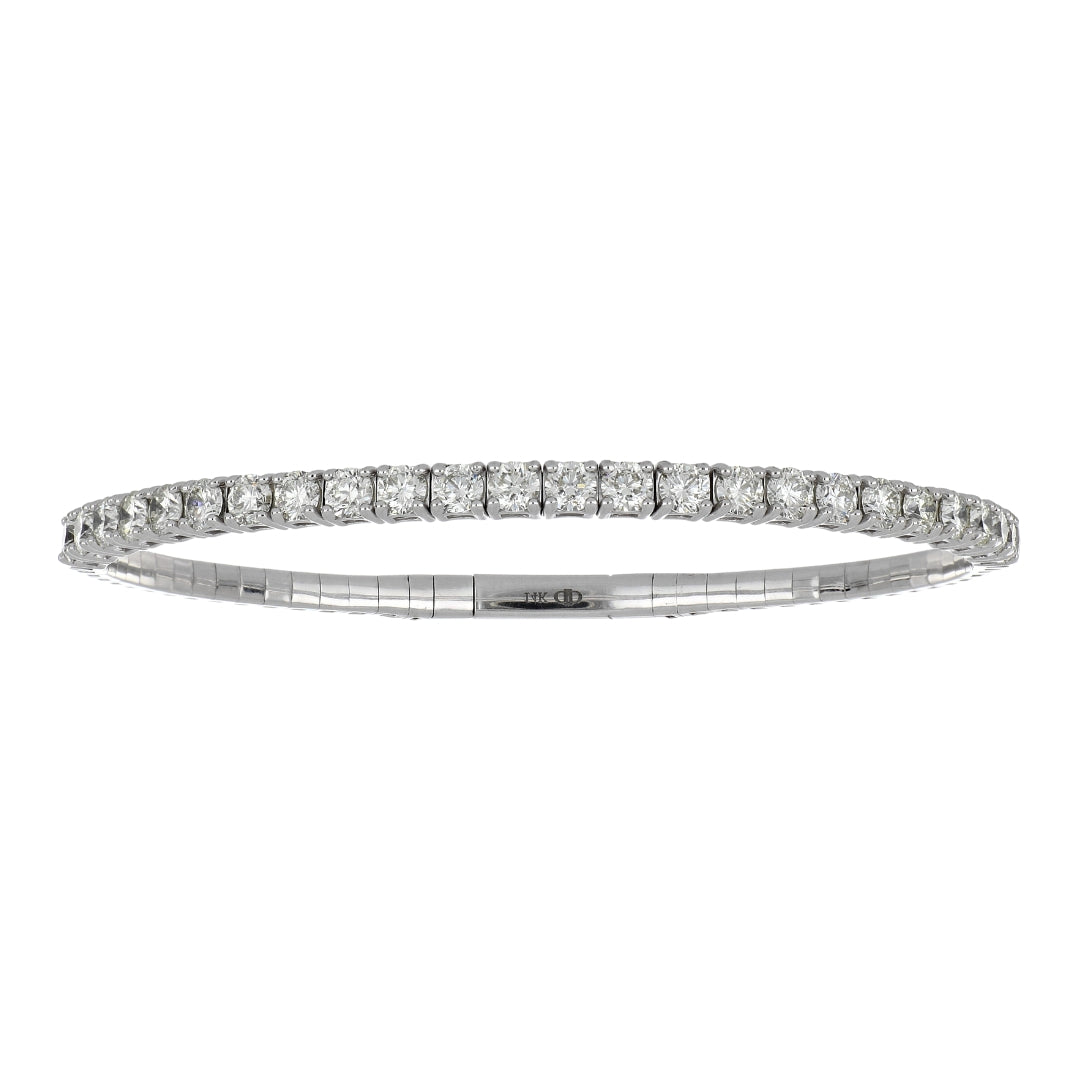 White Diamond Flexi Bangle (White Diamond 4 cts.)