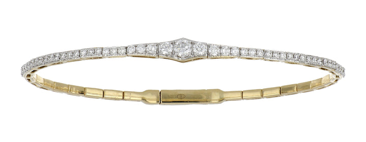 White Diamond Flexi Bangle (White Diamond 1 cts.)