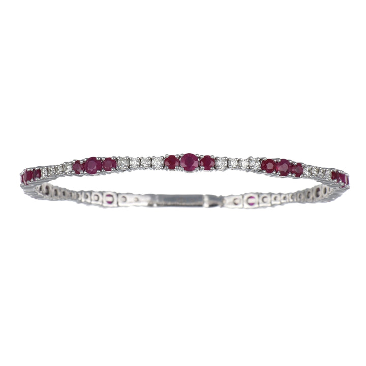 Ruby Flexi Bangle (Ruby 3.51 cts. White Diamond 1.01 cts.)