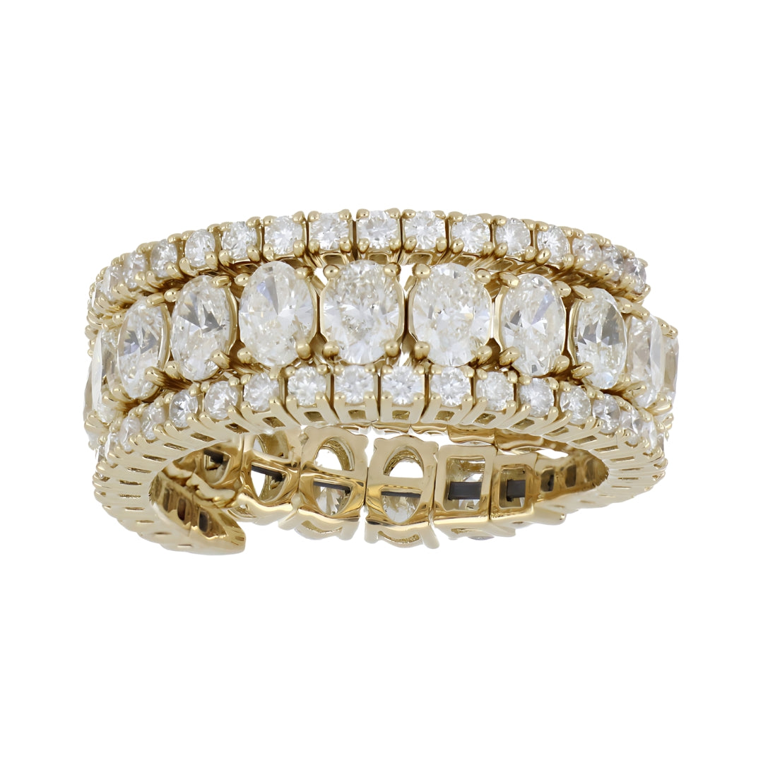White Diamond Flexi Ring (White Diamond 2.66 cts. White Diamond 0.9 cts.)
