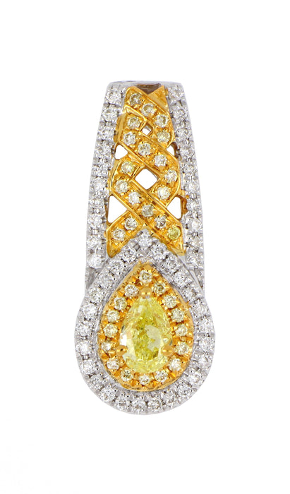 Yellow Diamond Ladies Pendant ( Yellow Diamond 0.36 cts. White Diamond 0.16 cts.)
