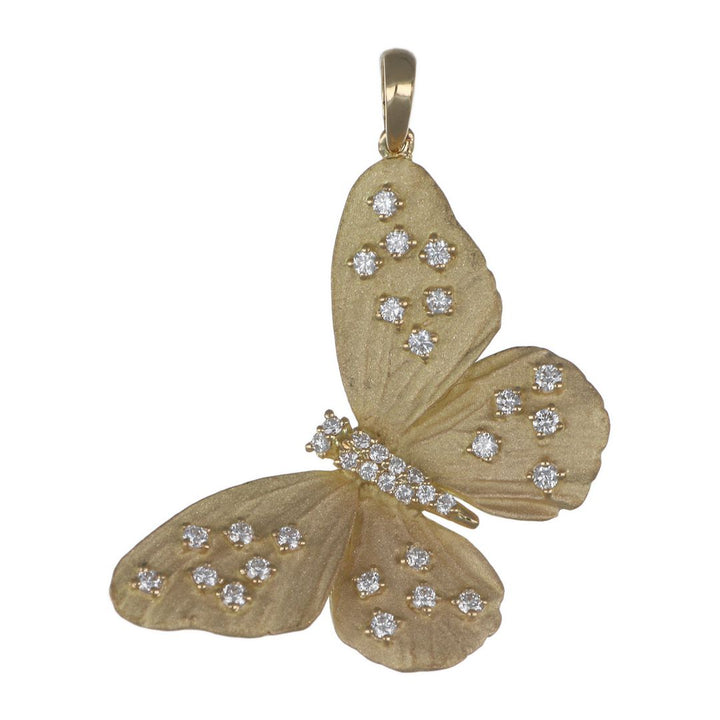 White Diamond Butterfly Pendant (White Diamond 0.45 cts.)