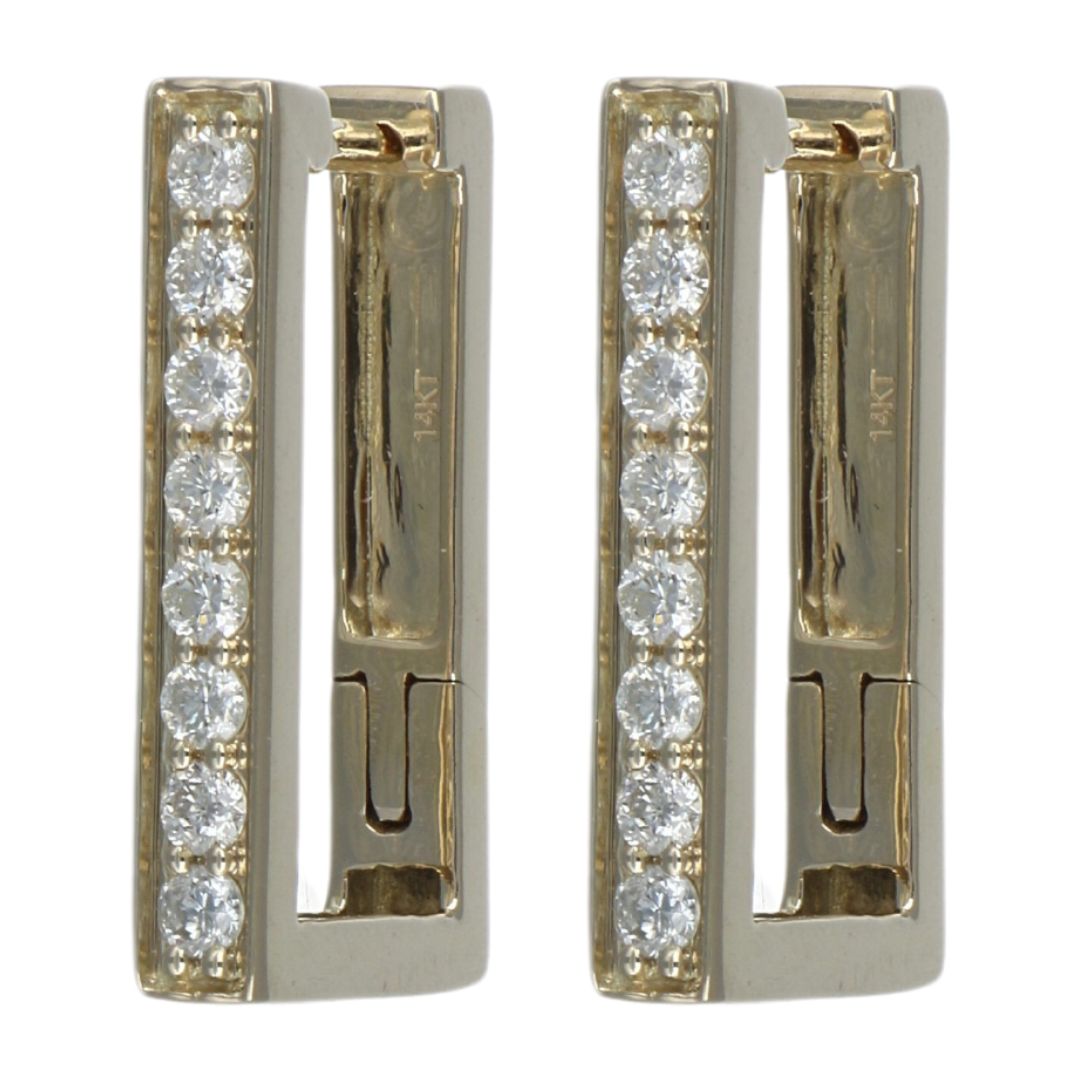 White Diamond Earrings (White Diamond 0.31 cts.)