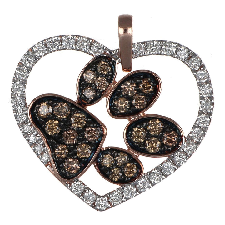Brown Diamond Pendant (Brown Diamond 0.53 cts. White Diamond 0.47 cts.)
