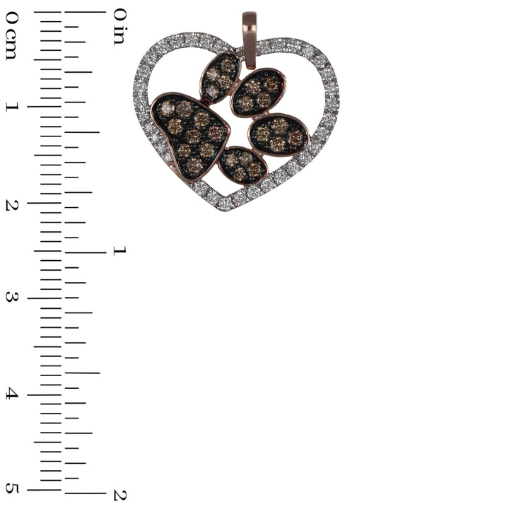Brown Diamond Pendant (Brown Diamond 0.53 cts. White Diamond 0.47 cts.)