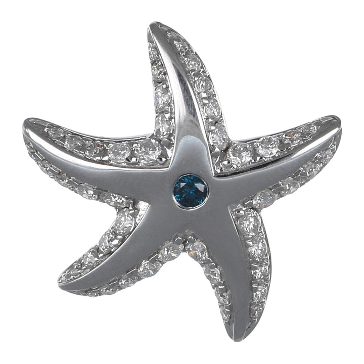 Blue Diamond Pendant (Blue Diamond 0.04 cts. White Diamond 0.56 cts.)