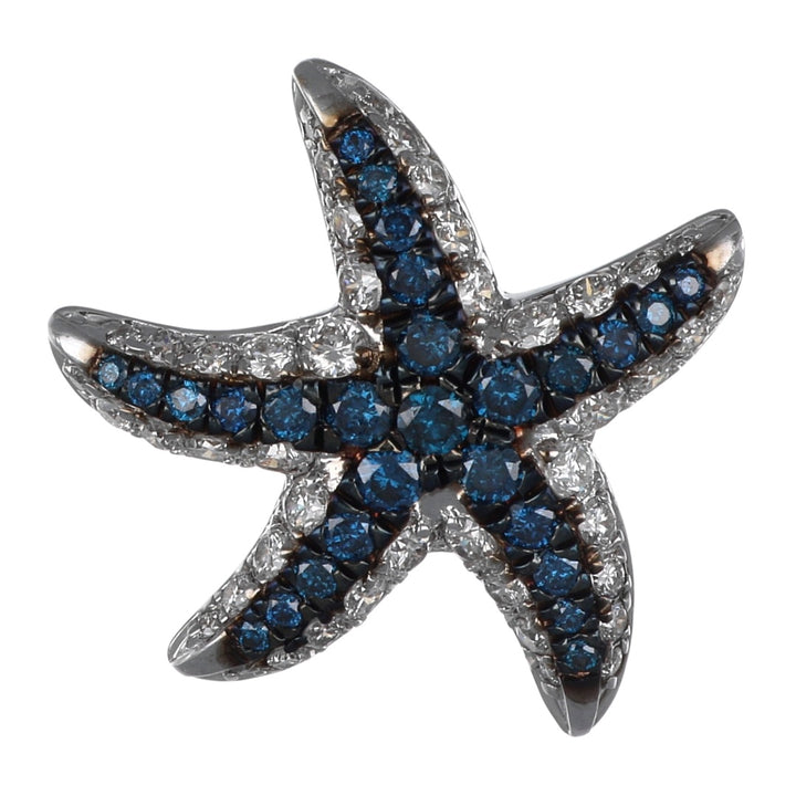 Blue Diamond Pendant (Blue Diamond 0.41 cts. White Diamond 0.6 cts.)