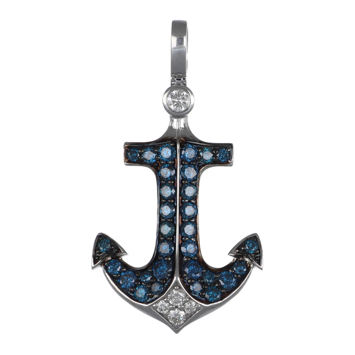 Blue Diamond Pendant (Blue Diamond 0.84 cts. White Diamond 0.17 cts.)