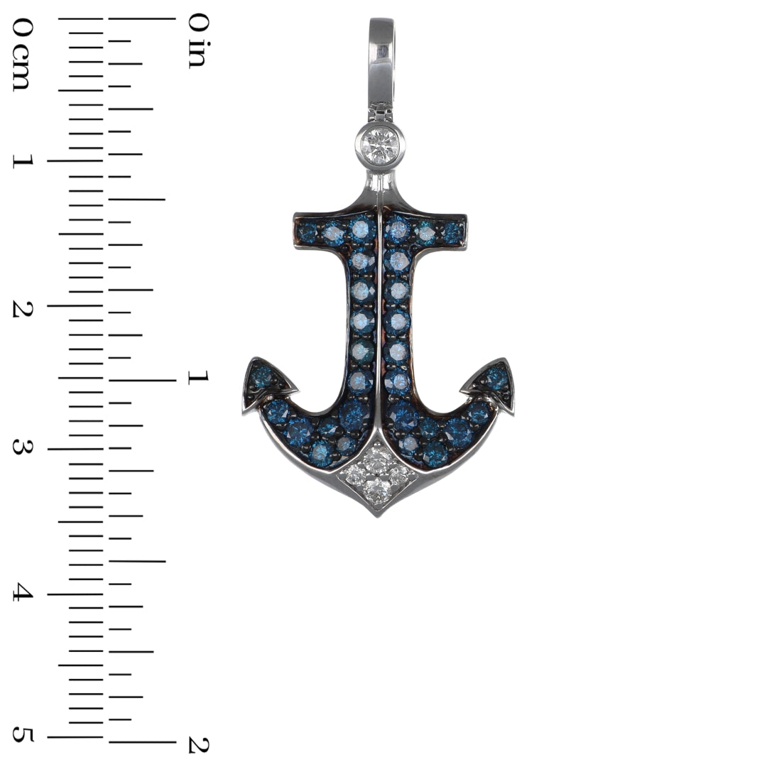 Blue Diamond Pendant (Blue Diamond 0.84 cts. White Diamond 0.17 cts.)