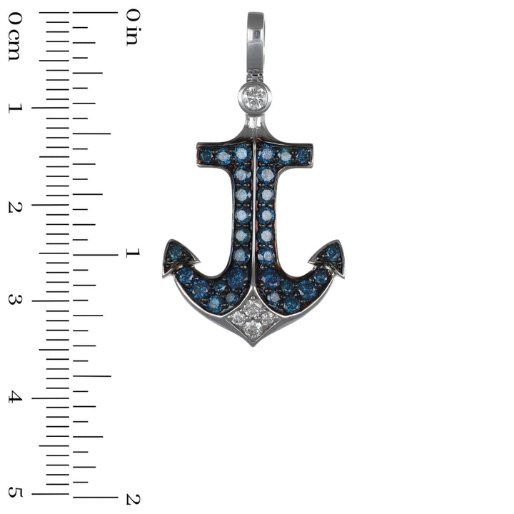 Blue Diamond Pendant (Blue Diamond 0.84 cts. White Diamond 0.17 cts.)