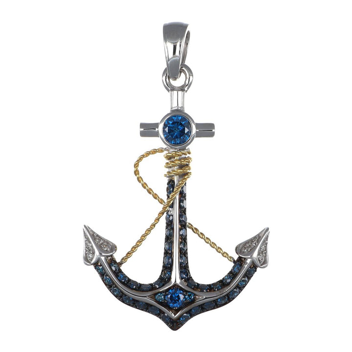 Blue Diamond Pendant (Blue Diamond 0.59 cts. White Diamond 0.02 cts.)