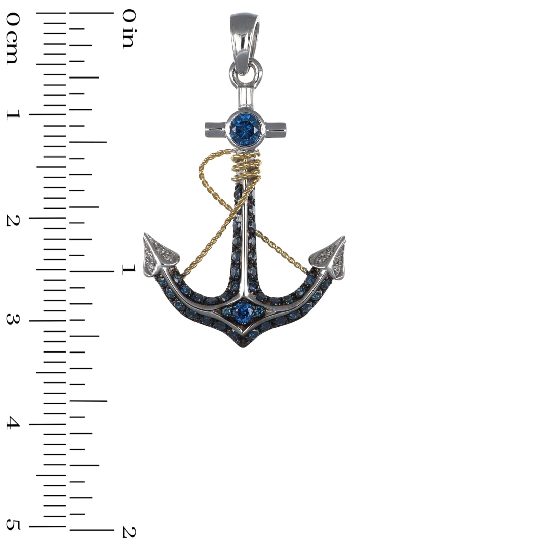Blue Diamond Pendant (Blue Diamond 0.59 cts. White Diamond 0.02 cts.)