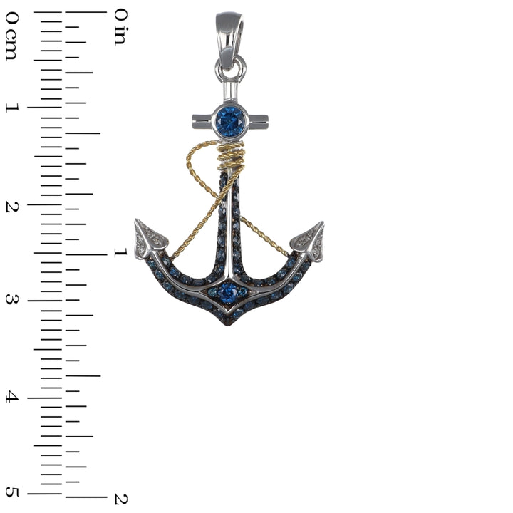 Blue Diamond Pendant (Blue Diamond 0.59 cts. White Diamond 0.02 cts.)