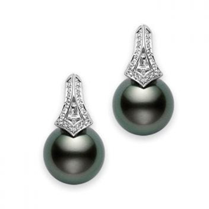 Mikimoto Black Pearl Earrings
