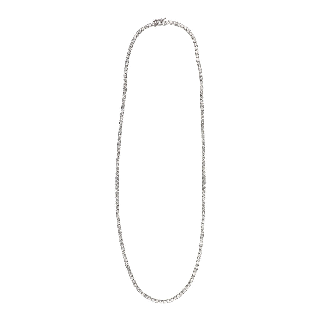 White Diamond Tennis Necklace (White Diamond 9.81 cts.)