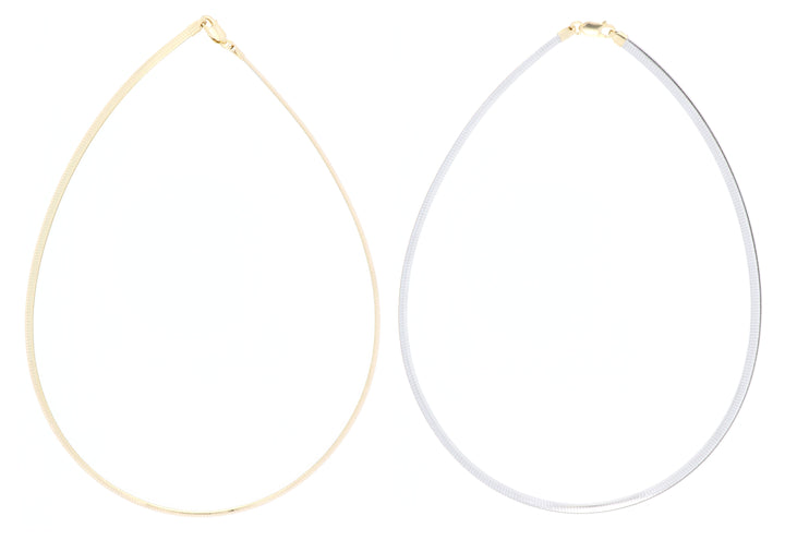 20" Discover Omega Reversible Necklace (Sterling Silver with Gold Plating)