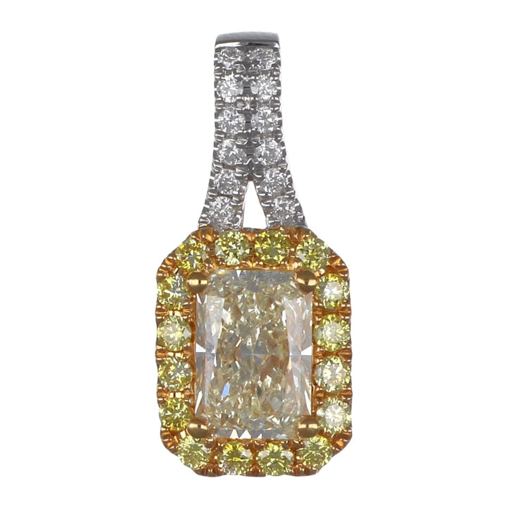 Yellow Diamond Pendant (Yellow Diamond 1.24 cts. White Diamond 0.06 cts.)