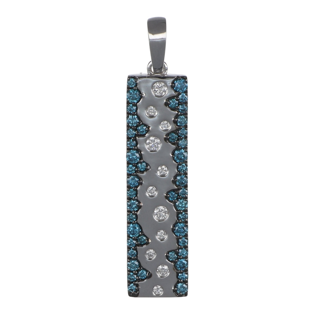 Blue Diamond Pendant (Blue Diamond 0.4 cts. White Diamond 0.1 cts.)