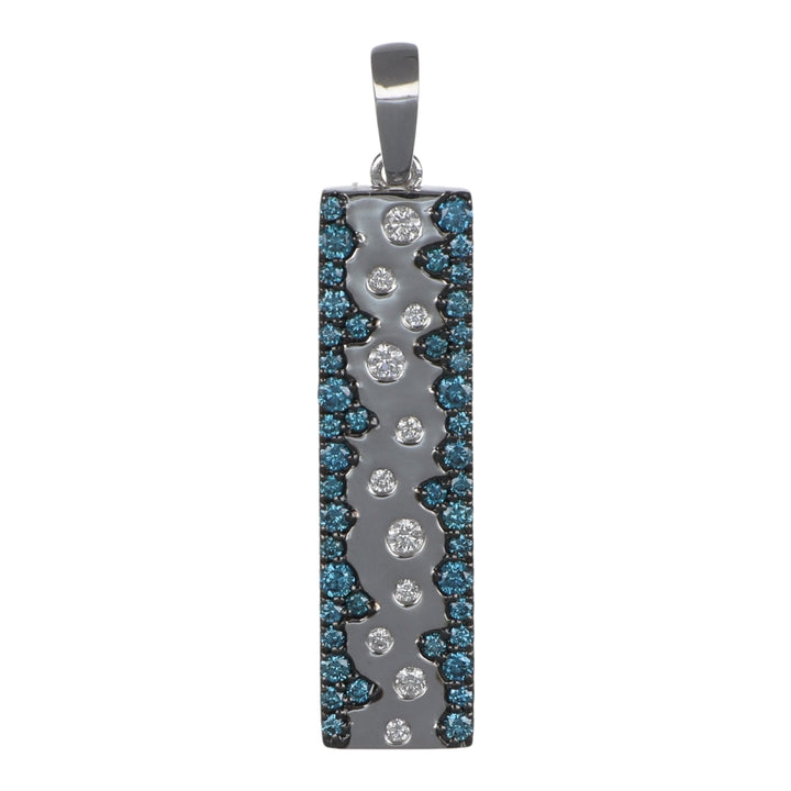 Blue Diamond Pendant (Blue Diamond 0.4 cts. White Diamond 0.1 cts.)