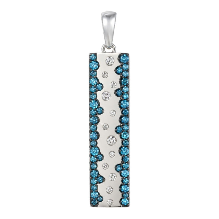 Blue Diamond Pendant (Blue Diamond 0.4 cts. White Diamond 0.1 cts.)