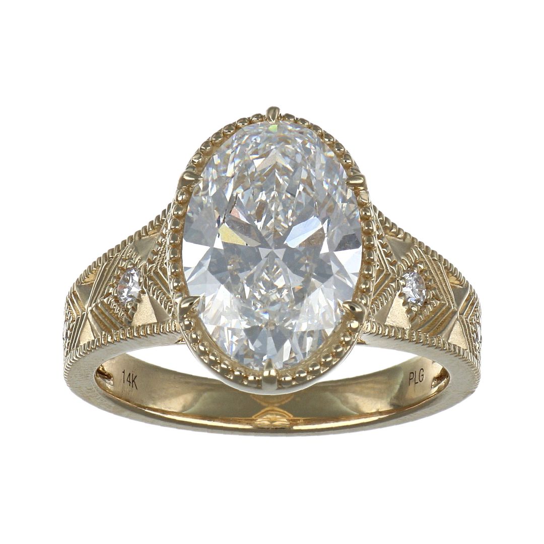 GROWNIQUE White Diamond Ring (Lab Grown White Diamond 3.16 cts.)