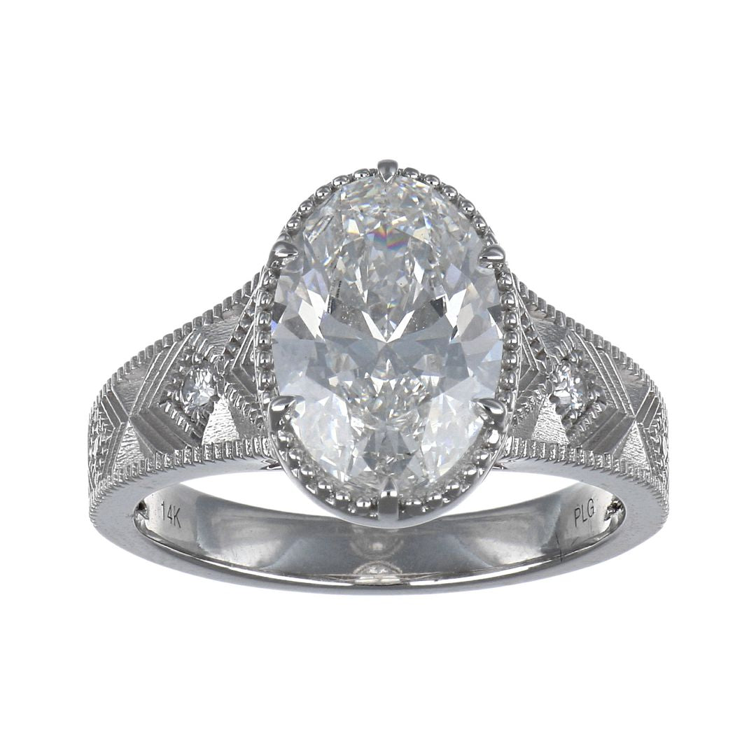 GROWNIQUE White Diamond Ring (Lab Grown White Diamond 3.13 cts.)