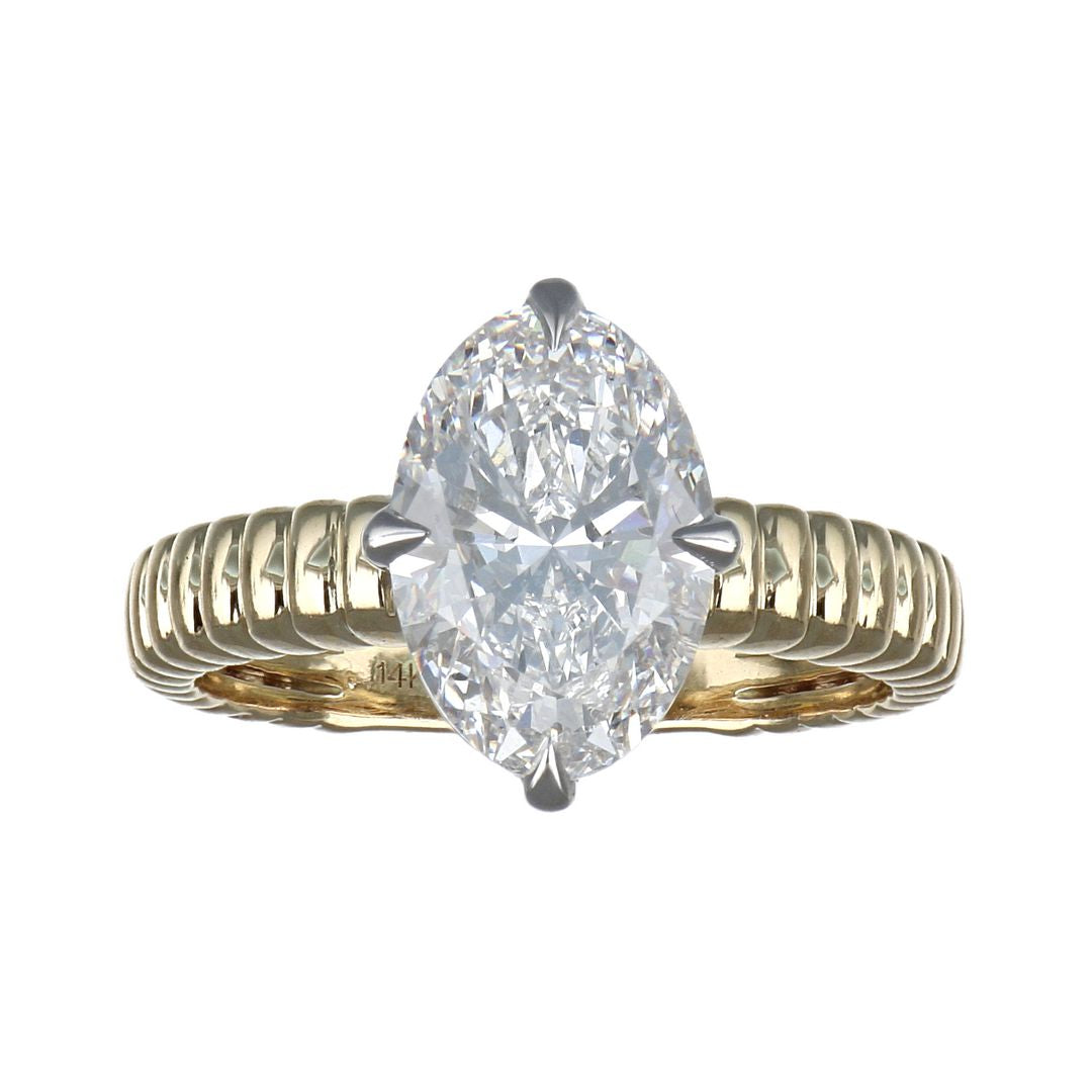 GROWNIQUE White Diamond Ring (Lab Grown White Diamond 3.06 cts.)
