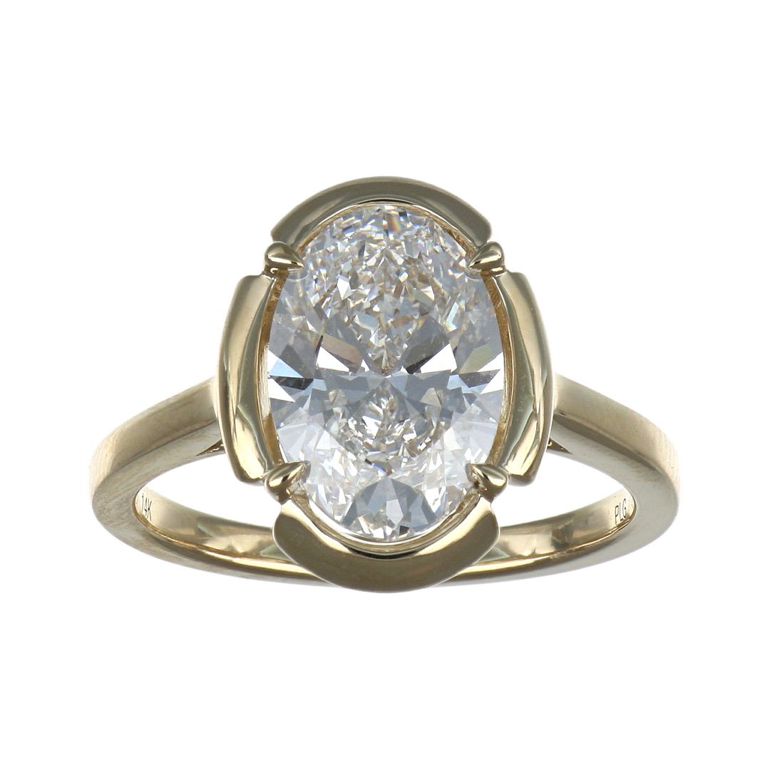 GROWNIQUE White Diamond Ring (Lab Grown White Diamond 3.08 cts.)