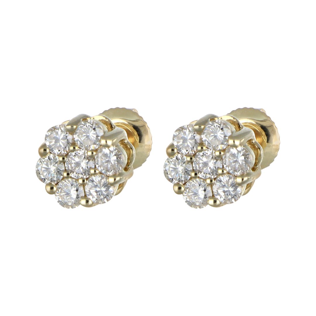 White Diamond Earrings (White Diamond 0.49 cts.)