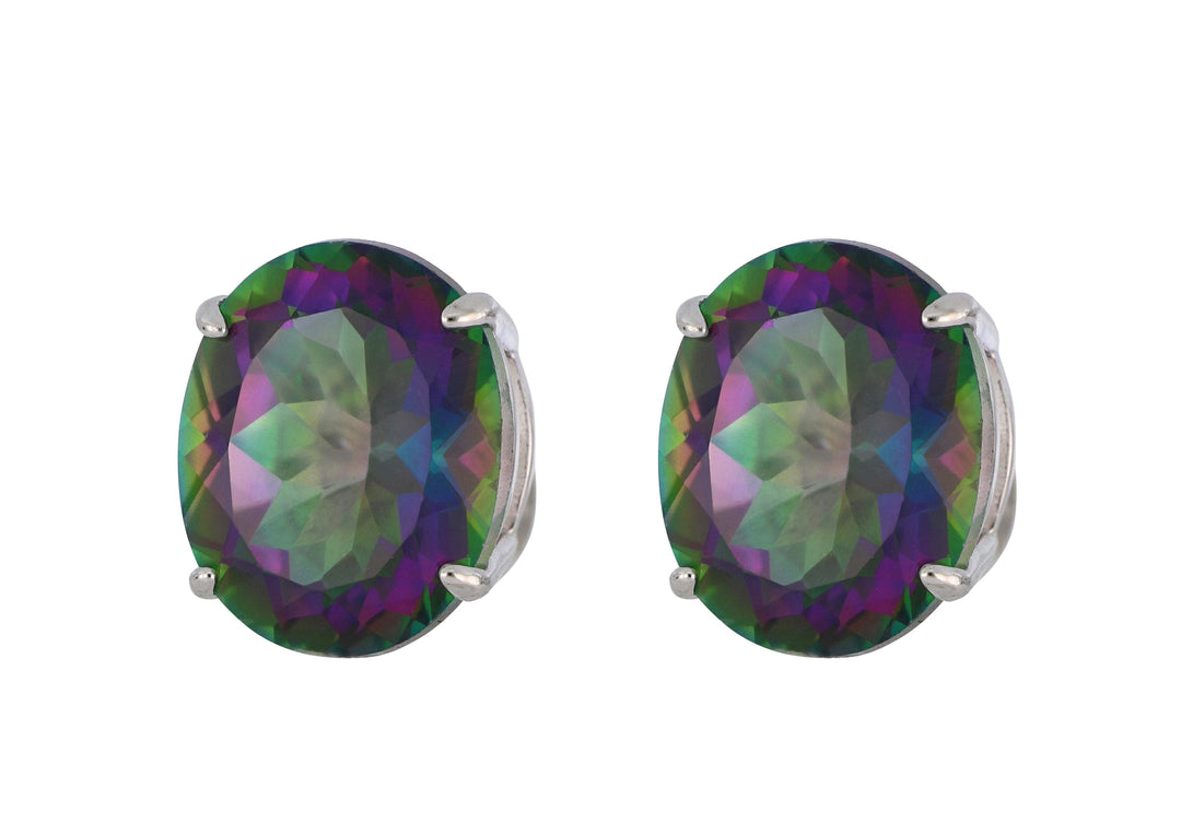 Rainbow Topaz Ladies Earrings (Rainbow Topaz 10.06 cts.)