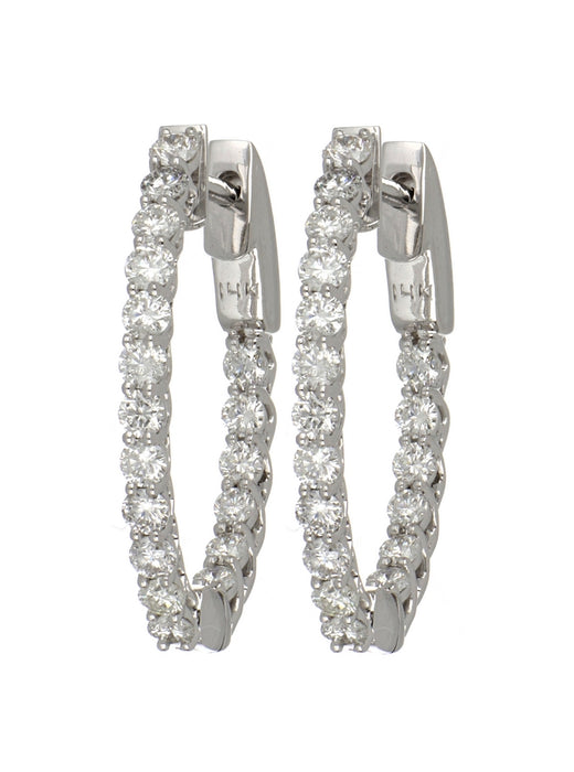 White Diamond Ladies Earrings (White Diamond 1.03 cts.)