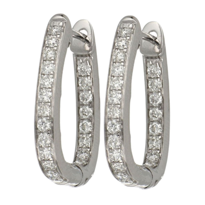 White Diamond Earrings (White Diamond 0.72 cts.)