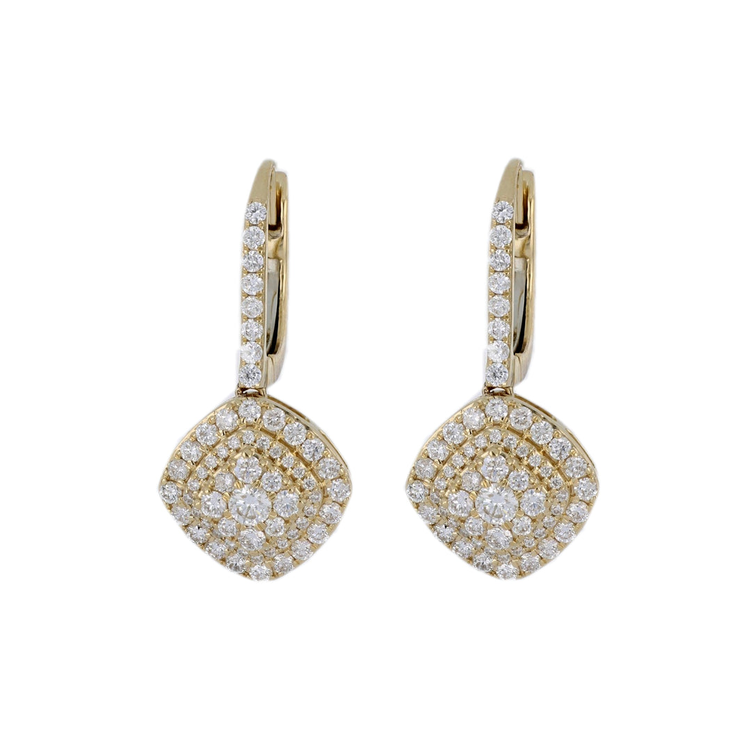White Diamond Ladies Earrings (White Diamond 1.37 cts.)