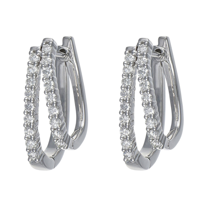 White Diamond Earrings (White Diamond 0.99 cts.)