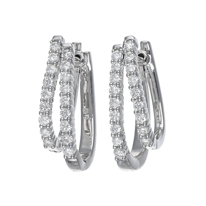 White Diamond Earrings (White Diamond 0.99 cts.)