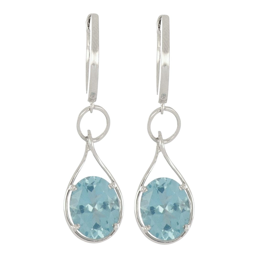 Paraiba Topaz Earrings (Paraiba Topaz 6.24 cts.)