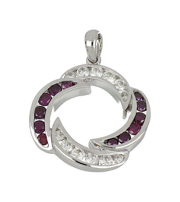 Purple Diamond Ladies Pendant (Purple Diamond 0.61 cts. White Diamond 0.57 cts.)