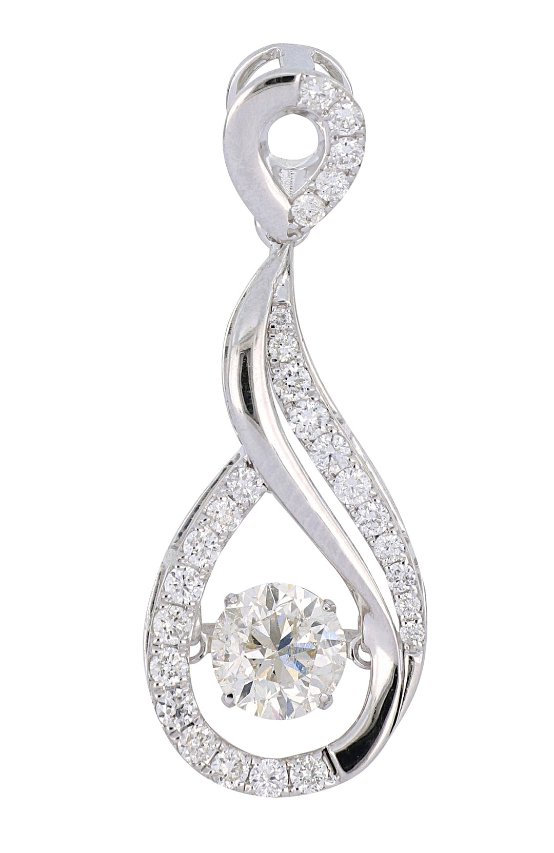 White Diamond Ladies Pendant (White Diamond 0.85 cts. White Diamond 0.4 cts.)