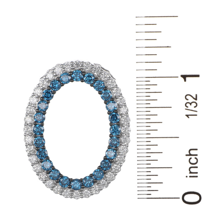 Blue Diamond Pendant (Blue Diamond 1.24 cts. White Diamond 0.94 cts.)